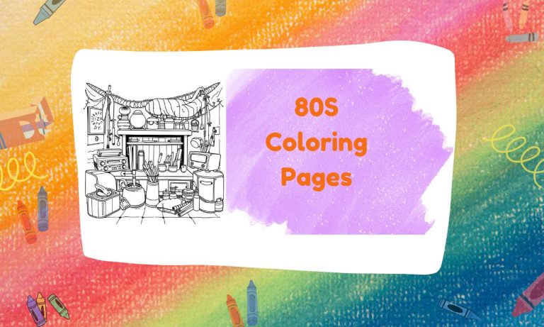 80S Coloring Pages