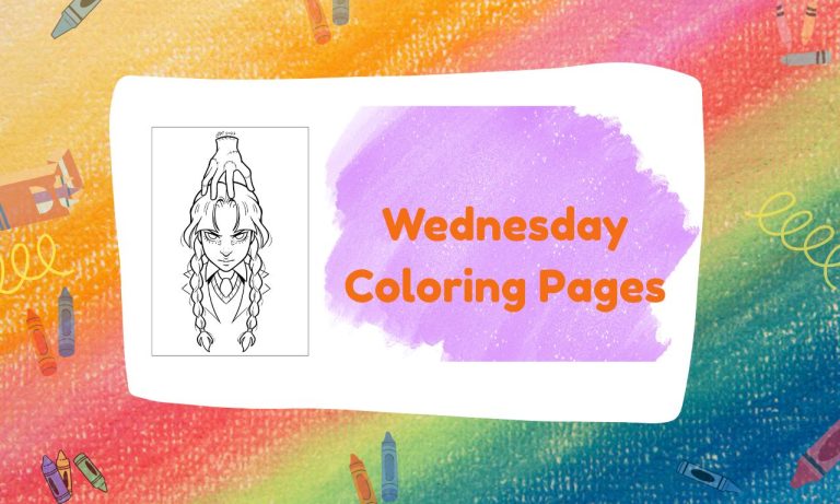 Wednesday Coloring Pages (Free PDF Printables)