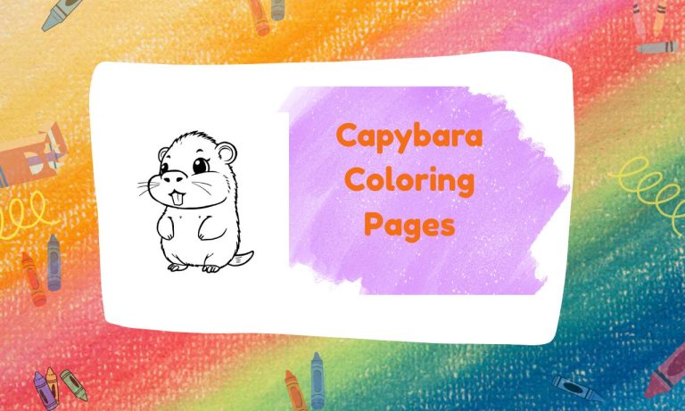 Capybara Coloring Pages