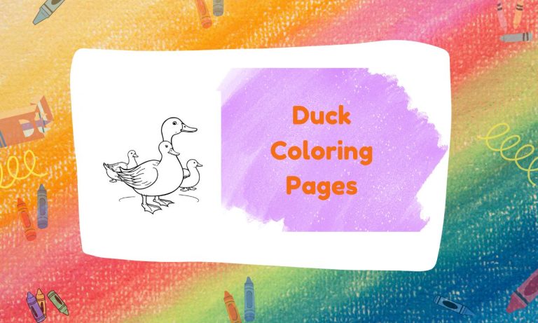 Duck Coloring Pages