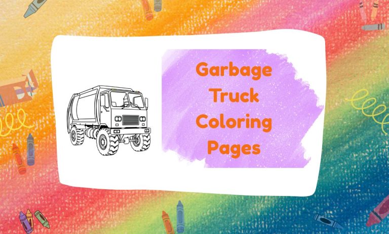 Garbage Truck Coloring Pages