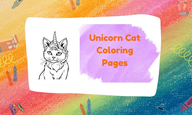 Unicorn Cat Coloring Pages